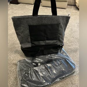 DSW 2 large travel luggage tote,duffle, gym, dance bags grey brand NEW